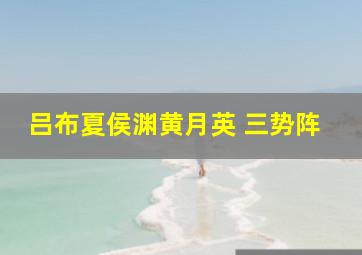 吕布夏侯渊黄月英 三势阵